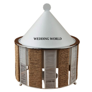 La última tendencia, calentador de alimentos de Metal, forma redonda, vajilla de Ramadán, cazuela, superventas, recién llegado, olla caliente de Metal - Product Image 2