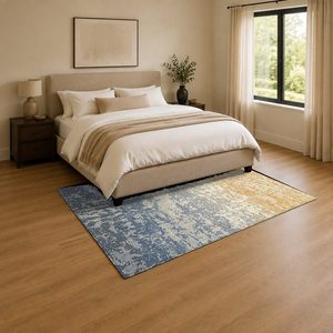 Tapis RUGS DEPOT LXDP-0223 en gros, tapis ethnique kilim en chenille imprimé numériquement, couleur terre cuite dorée, lavable en machine, antidérapant - Product Image 3