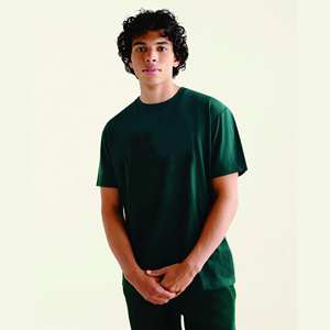 เสื้อยืดผ้าฝ้ายออร์แกนิกสำหรับผู้ชายแบบเข้ารูปสไตล์100% เสื้อยืดแขนครึ่งแขนแบบผ่อนคลาย - Product Image 3