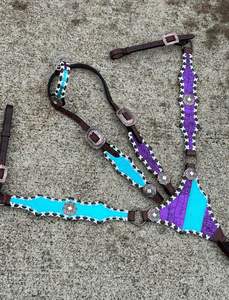 Ensemble de collerette et collier de poitrine en cuir de crocodile à bride de cheval robuste pour les cavaliers professionnels du fournisseur indien - Product Image 5