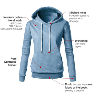 Sweat-shirts à capuche décontractés streetwear en gros, personnalisés, surdimensionnés pour femmes, unis, longs, couleur unie, 100% coton - Product Image 6