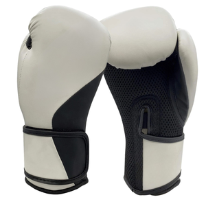 Boxing Gloves Training PU Material Breathable Velcro Closure Adult Unisex 14 Years & Up - Product Image 1