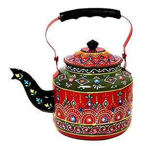 กาน้ำชาโลหะดีไซน์ด้วยการทุบด้วยทองแดงกาต้มน้ำชาอาหรับสำหรับกาแฟและชากาต้มน้ำโลหะ - Product Image 6