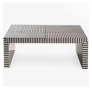 Mesa de consola con incrustaciones de hueso antiguo Muebles de sala de estar de lujo a un precio - Product Image 2