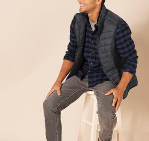 Veste d'hiver réversible sans manches pour hommes en polyester épais respirant et chaud rembourrage en coton 3D logo personnalisé pour adultes - Product Image 6