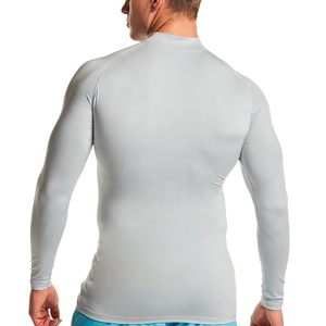 Ropa Deportiva para Hombre, Cuello Redondo, Manga Larga, Elástica, de Secado Rápido, Ajustada, de Alta Calidad, Camiseta Deportiva Lisa para Hombre - Product Image 3