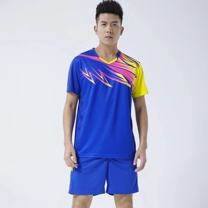 2024 été Offre Spéciale hommes séchage rapide Badminton & Tennis costume 2 pièces ensemble d'entraînement volley-ball uniforme vêtements - Product Image 4