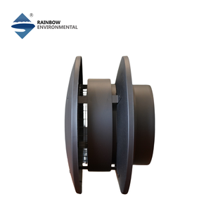 Capot <span class=keywords><strong>de</strong></span> cheminée moderne rond en acier inoxydable anti-courant d'air, protection haute performance contre le vent pour foyer à double paroi, certifié CE - Product Image 5