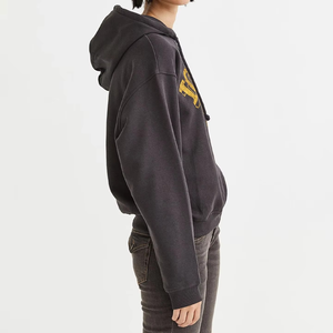 Vente en gros de pull épais en coton uni avec logo personnalisé pour femme, motif uni personnalisé et surdimensionné en couleur pour femme - Product Image 4