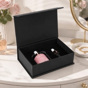 Boîte d'emballage pour flacon compte-gouttes de sérum, boîte cadeau <span class=keywords><strong>en</strong></span> papier rose personnalisée pour contenants <span class=keywords><strong>en</strong></span> verre de 30 ml et 50 ml - Product Image 1