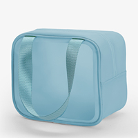 Organisateur de cosmétiques portable, trousse de toilette imperméable pour voyage, logo personnalisé, trousse de toilette transparente