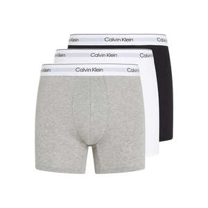Paquete de 3 Calzoncillos Bóxer Modernos para Hombre, 100% Algodón, Corte Medio, Talla 4XL, Negro/Gris/Blanco, Tejido de Punto, Antiestático, Transpirable - Product Image 1