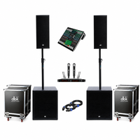 Enceinte colonne amplifiée 600W avec subwoofer actif 18 pouces, système de sonorisation portable Line Array pour DJ, fêtes et événements religieux