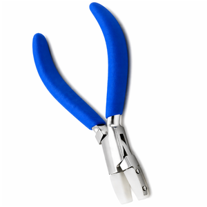Nylon Jaw Pliers Jewelry Making Tool Non Scratch Flat Nose Pliers <b>Soft</b> Jaw <b>Wire</b> Wrapping Tool Blue Grip - Product Image 6