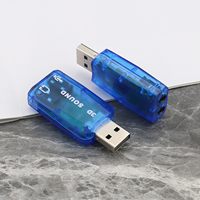 Tarjeta de sonido estéreo USB 5,1 externa Adaptador de tarjeta de sonido de audio USB 2,0 a 3D Virtual 5,1 para Windows y Mac, PC, Notebook