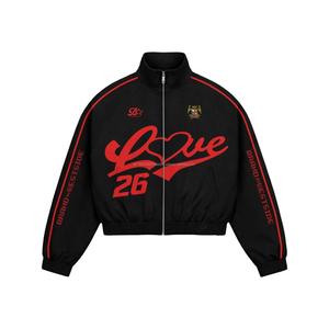 ชุดเซ็ตเสื้อฮู้ดกันลมแบบคัลเลอร์บล็อก กางเกงขาสั้น ซิปแบบพิเศษ น้ำหนักเบา ชุดวอร์มไนลอนผู้ชายทรงหลวมใส่สบายสำหรับฤดูร้อน - Product Image 6