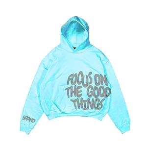 Jersey cómodo para hombre, Sudadera con capucha de lana, bordado personalizado, estilo Hip Hop, chándal de entrenamiento, patrón a cuadros, invierno, teñido liso - Product Image 4