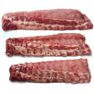 销售新鲜1.1-1.3千克冷冻猪肉排骨出口10公斤纸箱