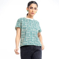Camiseta de Mujer Nueva Marca 2025, Manga Corta, Cuello Redondo, 100% Algodón Ecológico, Antiarrugas, Secado Rápido, Estampado Serigrafiado, Estilo Casual