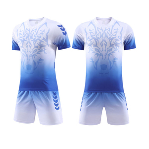 Ensemble de vêtements de football unisexe sur mesure en gros, 100% polyester, maillots de football, kits, logo, sublimation, uniformes de haute qualité, 4 saisons - Product Image 1
