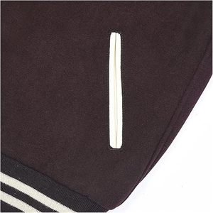 Chaqueta Universitaria de Cuero Premium para Hombre, Chaqueta de Béisbol con Letras, Estilo Retro Urbano - Product Image 5