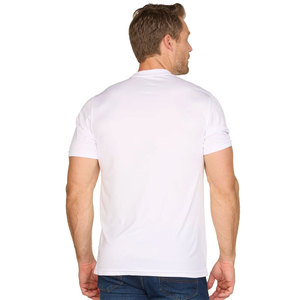 Men's <b>White</b> Crewneck <b>White</b> Short Sleeves T-Shirts Plain Round Neck Shirt Basic Round Neck T-shirt For Men - Product Image 2