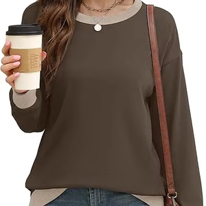 Nueva sudadera para mujer, ropa informal, sudadera de talla grande, ajuste cómodo de gran tamaño - Product Image 1