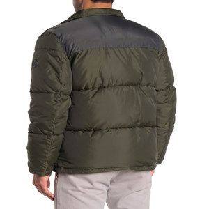 Chaqueta Bomber de invierno para hombre de nailon 100% de alta calidad, acolchada brillante con capucha, abrigo corto grueso en estilo Formal - Product Image 3