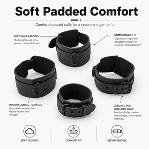Ensemble de bondage SM pour lit, jouets sexuels pour couples, menottes et attaches de chevilles ajustables, produits sexuels BDSM pour adultes - Product Image 5