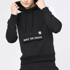 เสื้อฮู้ดผู้ชายแบบมีฮู้ดผ้าคอตตอนผสมสไตล์ใหม่ล่าสุด - Product Image 1