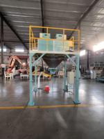 Machine d'emballage semi-automatique à double baril pour sacs granulaires de 5KG, 10KG, 25KG, 50KG, à haut rendement et emballage rapide