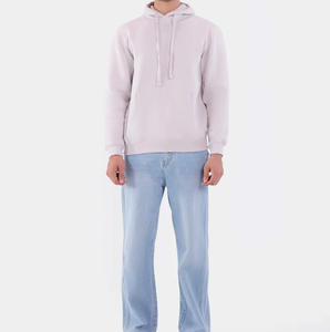 Sweat à capuche court pour homme, personnalisé, en gros, lourd, en polaire d'hiver, anti-rides, vêtements de sport d'extérieur, design doublé, motif uni - Product Image 5