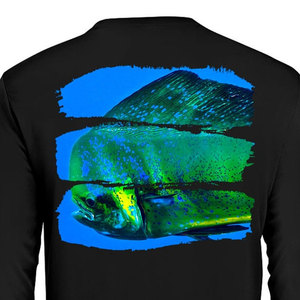Camiseta de Pesca de Secado Rápido y Transpirable de Poliéster 100% con Estampado por Transferencia de Calor de Alta Calidad y Venta Caliente 2025, Talla Grande - Product Image 6