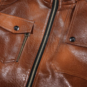 Chaquetas de cuero personalizadas de buena calidad para hombre chaqueta de cuero para invierno a la venta chaquetas de cuero cómodas - Product Image 3