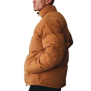 Custom High Quality <b>Men</b> Puffer <b>Jacket</b> Winter Stand Collar Warm Breathable Polyester Nylon OEM Wholesale Manufacturer - Product Image 4