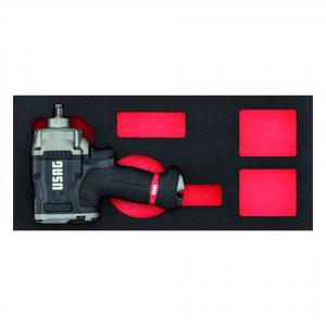 Étui à outils en mousse bicolore avec clé à chocs – Produit d'occasion - Product Image 1