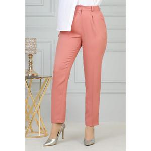 Pantalon Harem Décontracté Taille Haute Respirant Doux Taille XL Couleur Unie Longueur Midi Coupe Droite 100% Coton Idéal Bureau - Product Image 2