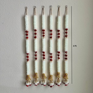 Nuevo diseño Mogra Garalnds con guirnaldas de campana, telón de fondo de escenario de tendencia boda del sur de la India telón de fondo decoración de boda Islámica - Product Image 4