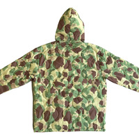 Chaqueta con Capucha de Lana con Estampado Oxford de Invierno, Nuevo Diseño, para Hombre, Unisex, Duradera, de Primera Calidad, Reversible, de Dos Colores, con Cierre Negro