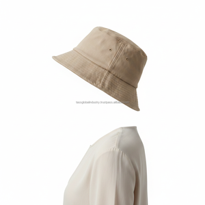 Chapeau Bob Uni Kaki, Chapeau de Soleil, Casquette de Pêcheur Vierge en Toile de Coton - Product Image 5