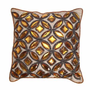Modern Woven Organic Jute Square <b>Cushion</b> <b>Cover</b> 50x50cm Geometric Striped & Solid Patterns Washable Home Decor - Product Image 5