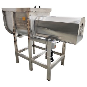 Mélangeur horizontal sec et humide de qualité supérieure, mélangeur en spirale en acier inoxydable 304 pour poudre d'aliments, particules plastiques - Product Image 2