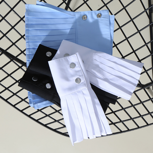 Pulseras de algodón con diseño sólido de Zend Fashion en azul, negro y blanco - Product Image 4