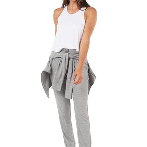 กางเกงวิ่งออกกำลังกายเอวสูงสำหรับผู้หญิงกางเกงผ้าฝ้ายสแปนเด็กซ์มีกระเป๋าสำหรับฤดูร้อน - Product Image 1