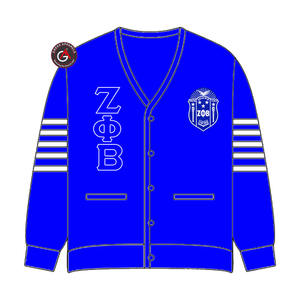 Zeta phi Beta เสื้อคาร์ดิแกนปักลายสำหรับผู้หญิงเสื้อสเวตเตอร์ถักสไตล์ตามสั่ง - Product Image 5