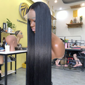 Perruque Lace Front en Cheveux Humains Vierges Remy de 8 à 32 Pouces, Style Lisse Soyeux Ondulé, Trame Simple, Toutes Couleurs Disponibles, Fabriquée au Vietnam - Product Image 1