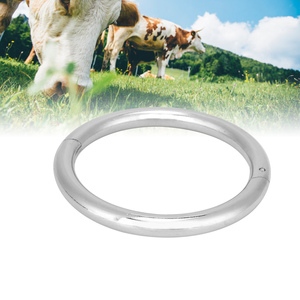 แหวนหัวจมูกวัว2.5นิ้วทำจากสแตนเลสสำหรับสัตว์สัตวแพทย์ยาวนาน - Product Image 6
