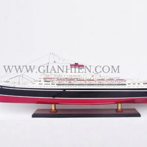 Gia Nhien Fabricant Design personnalisé SS CRISTOFORO COLOMBO Bateau de croisière MODÈLE DE BATEAU EN BOIS Artisanat en bois MODÈLE DE BATEAU - Product Image 1