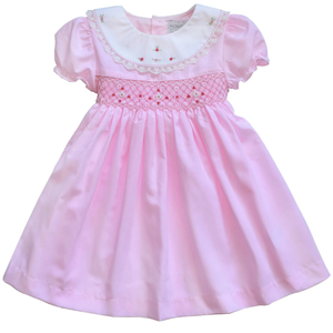 Vestido de lino suave hecho a mano para niñas pequeñas, estilo informal para el primer cumpleaños de niños pequeños, OEM hecho en Vietnam - Product Image 1