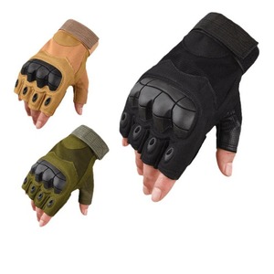 Wholesale Anti Slip and Wear Resistant Gloves Soft Shell Half Finger Gloves With <b>Padded</b> Protection Cycling Tactical Gloves - Product Image 5